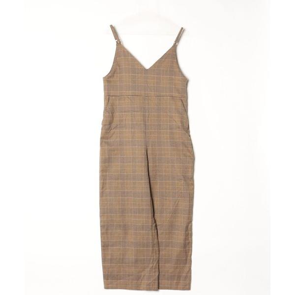 「DouDou」 オーバーオール FREE イエロー レディース