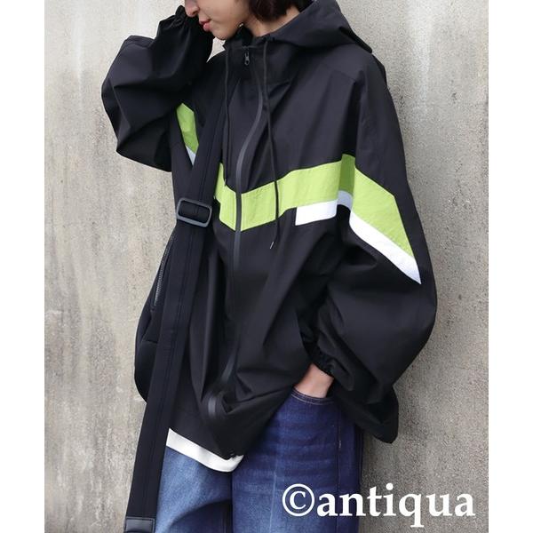 「antiqua」 ブルゾン R ブラック レディース