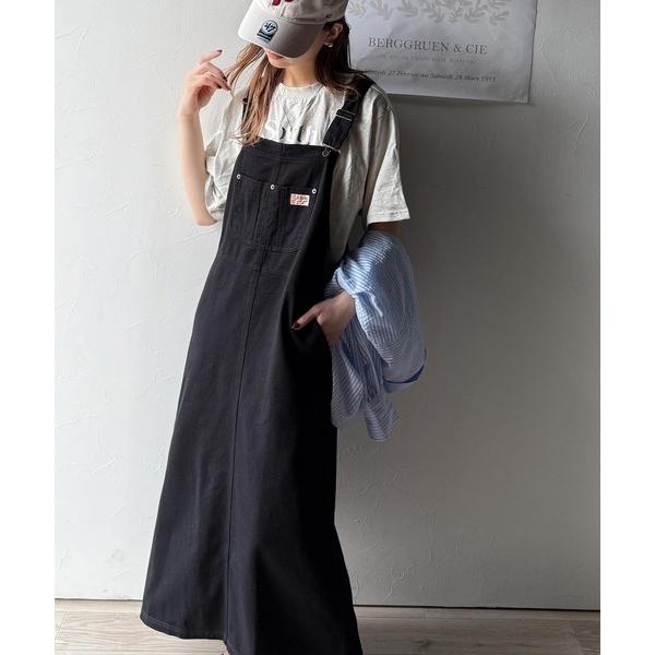 「Java」 サロペットスカート LARGE ブラック レディース