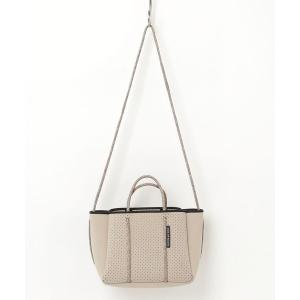 「STATE OF ESCAPE」 ワンポイント2WAYバッグ - ベージュ レディース