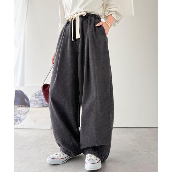 「Java」 デニムパンツ LARGE グレー レディース