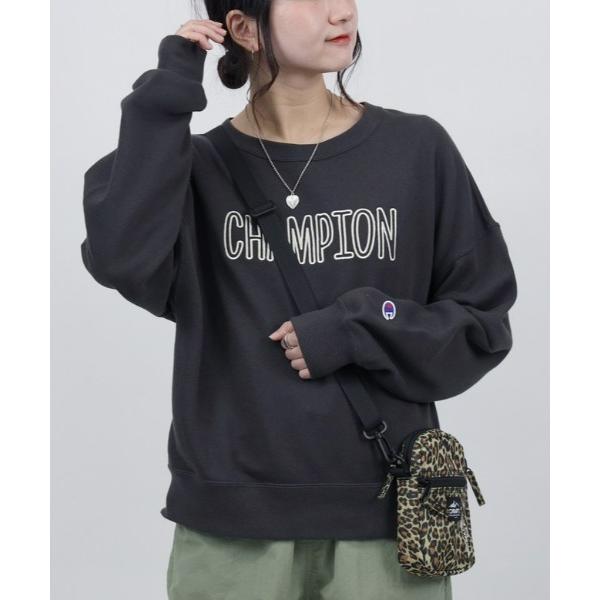 「Champion」 スウェットカットソー M ダークグレー レディース