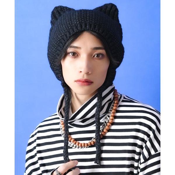「ankoROCK」 ニットキャップ ONESIZE ブラック メンズ