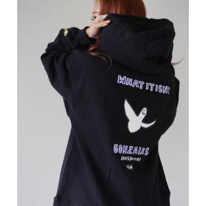 「（What it isNt）ART BY MARKGONZALES」 プルオーバーパーカー L ブラック メンズ
