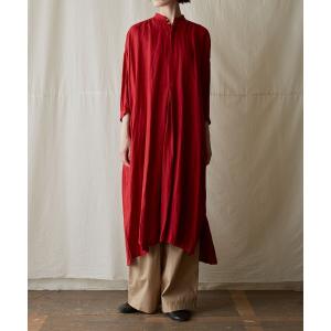 「suzuki takayuki」 長袖ワンピース FREE レッド レディース
