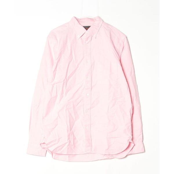 「BEAMS PLUS」 長袖シャツ LARGE ピンク メンズ