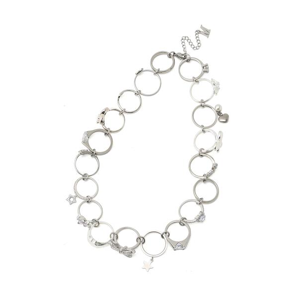 「M TO R」 ネックレス FREE シルバー レディース