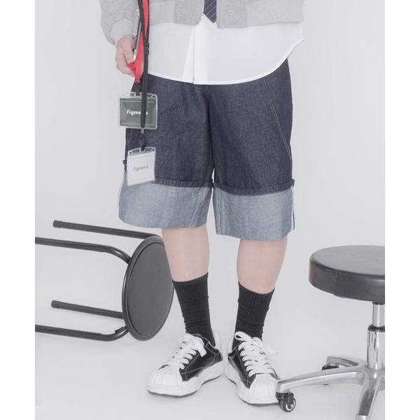 ジーンズ デニム デニムパンツ ロールアップデニムハーフパンツ レディース メンズ