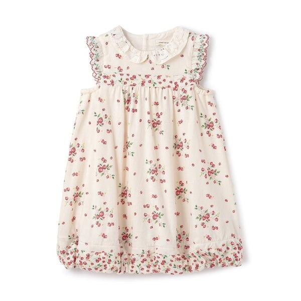 ワンピース 野イチゴバルーンワンピース「オーガニック」「日本製」 キッズ 子供服 女の子