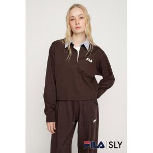 ポロシャツ ポロ FILA x SLY RUGGER SHIRT フィラスライラガーシャツ 春服 レディース