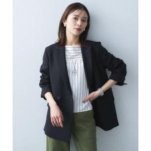 ジャケット テーラードジャケット 「洗える/ストレッチ性」ダブルブレストジャケット レディース