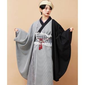 カーディガン 「カヤ」モガ格子振袖羽織 レディース