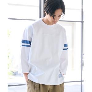 tシャツ Repurヘビーコットン七分袖フットボールTシャツ「抗菌性、消臭性」 メンズ レディース