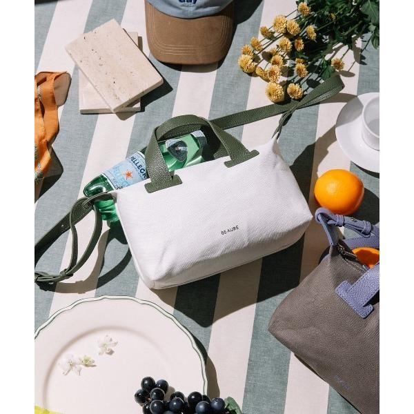 ボストンバッグ 「BEAURE/ビュレ」キャンバス スクエア ボストン レディース メンズ