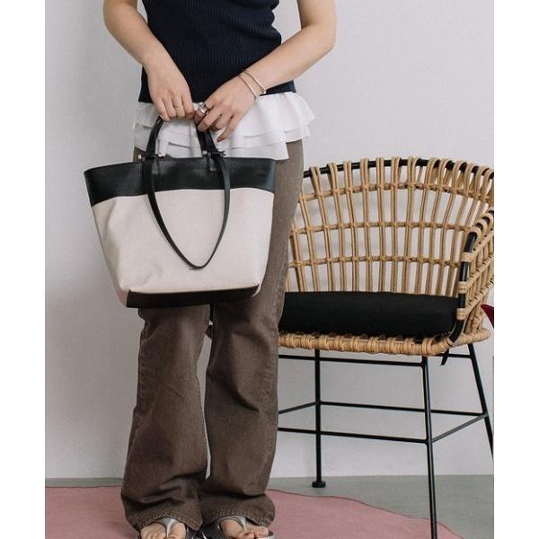 トートバッグ 「BEAURE/ビュレ」リネンコンビ 2WAYハンドル A4 トート レディース メン...