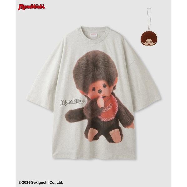 tシャツ 「 Monchhichi / モンチッチ 」 ルーズシルエットTシャツ アクリルホルダーキ...