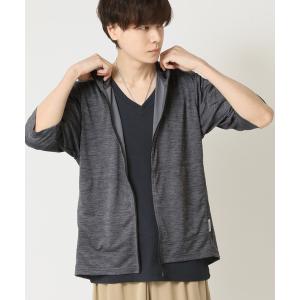 パーカー 汗をかいてもすぐ乾く！DRY抗菌防臭 5分袖 ジップパーカー メンズ レディース