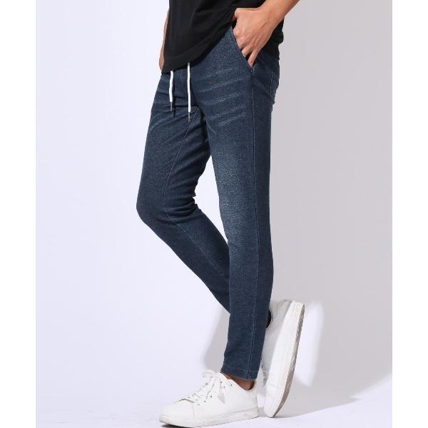 ジーンズ インディゴ裏毛スウェットパンツ メンズ レディース