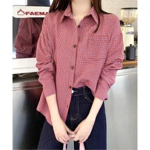 ブラウス シャツ チェック柄シャツ レディース