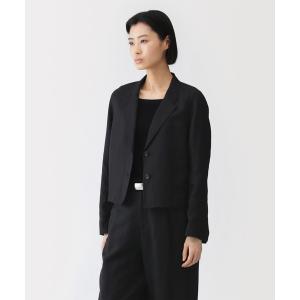 MUJI Labo 婦人　ユニフォーム素材で作ったショートブルゾン　L/黒 NEWoMan YOKOHAMA】MUJI Labo 2025 Autumn & Winter｜ 無印良品