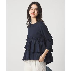 ニット セーター ティアード ドッキング プルオーバー ニット 3 レディース