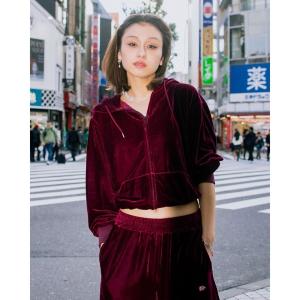 パーカー SS×KBZ VELOUR HOODIE レディース