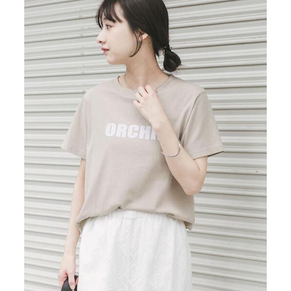 tシャツ フロッキープリントTシャツ レディース