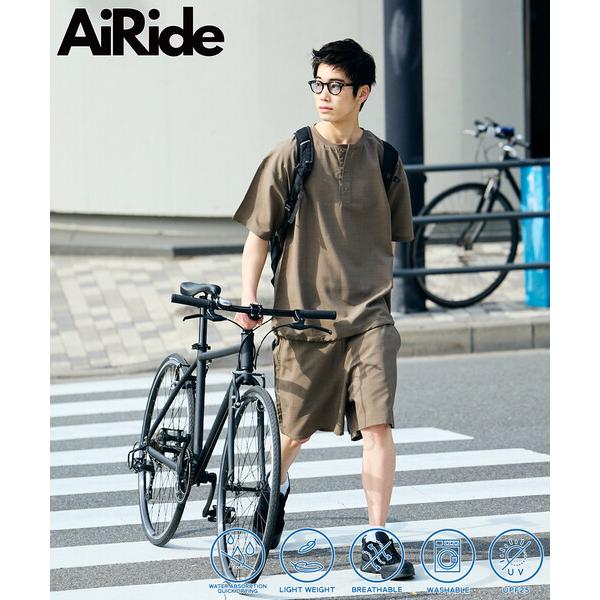 限定展開 AiRide/エアライド パッカブル セットアップ/ヘンリーネックプルオーバー/ショーツ/...