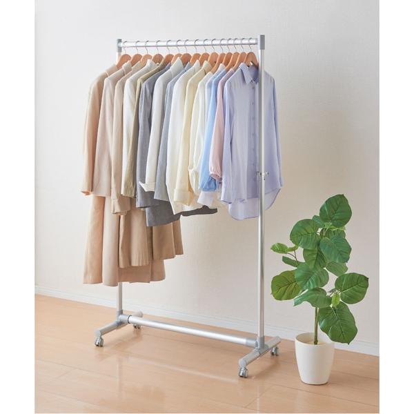 家具 軽くて丈夫なアルミ製ハンガーラック