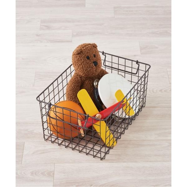 収納 スタッキングワイヤーバスケットLL