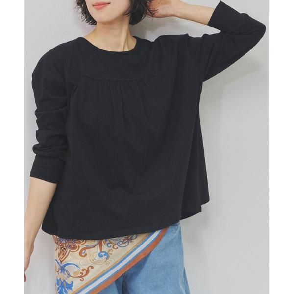 tシャツ バックダブル長袖Tシャツ レディース