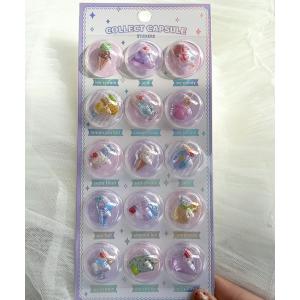 ステッカー 「選べる6種類」3Dキュートモチーフシール