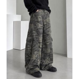 ワイドパンツ パンツ 迷彩ドロップパンツ メンズ レディース