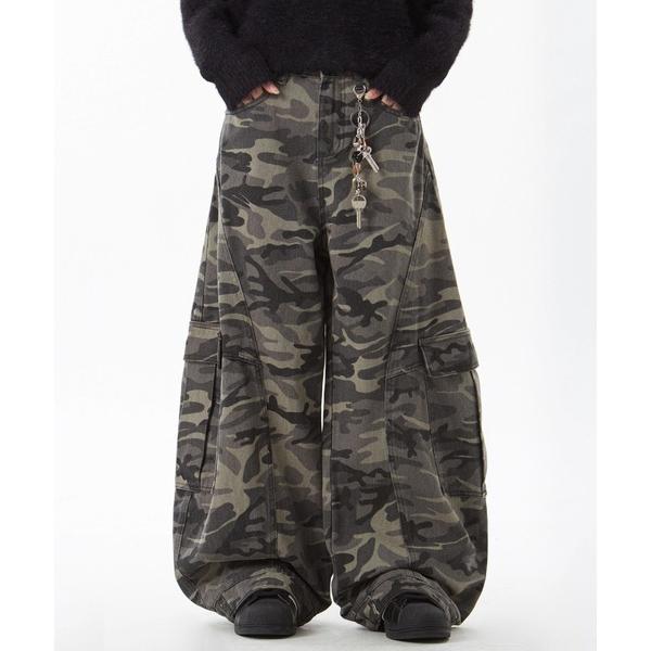 パンツ 迷彩ドロップパンツ メンズ レディース