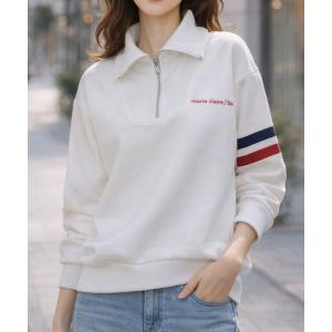 tシャツ marie claire/bis UVハーフジップトップス レディース