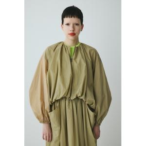 ブルゾン アウター Balloon hem nylon blouson　　バルーンヘムナイロンブルゾン レディース