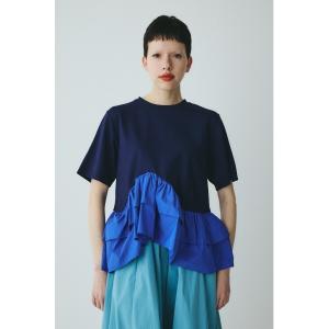 tシャツ Frill hem ponte tops　　フリルヘムポンチトップス レディース