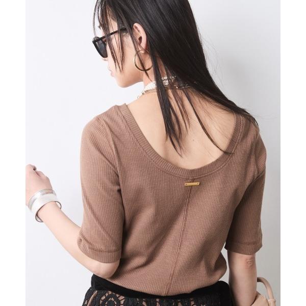 tシャツ テレコ5分袖プルオーバー「大きいサイズ有」シックスタイル レディース