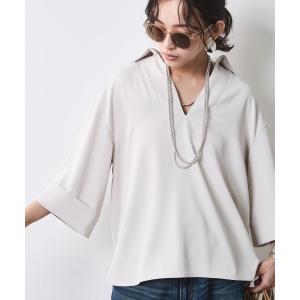 ブラウス シャツ スキッパーブラウス「大きいサイズ有」シックスタイル レディース