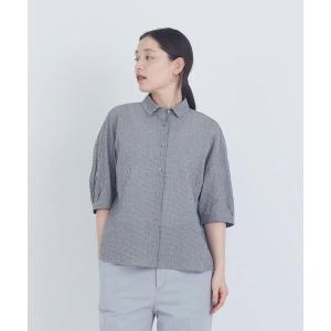 ブラウス シャツ スモールカラーシャツ レディース