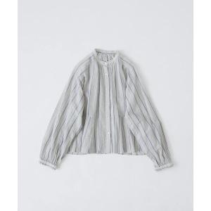 ブラウス シャツ フリンジストライプブラウス レディース