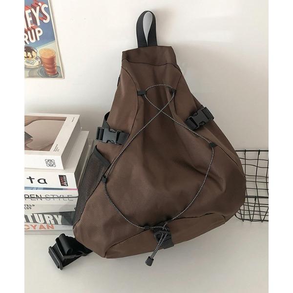 ウエストポーチ レースアップボディバッグ メンズ レディース