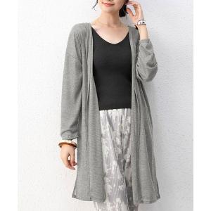 カーディガン さっと羽織ってきれい見え！ ライトタッチロングカーディガン レディース