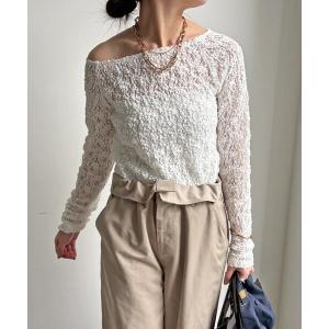 tシャツ レースオフショル レディース