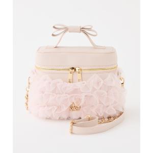 ショルダーバッグ バッグ 再予約！「tulle collection」チュールフリルバニティーバッグ レディース