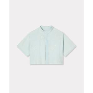 ブラウス シャツ 'KENZO CARTOON' ショートスリーブ シャツ イン シャンブレー レディース