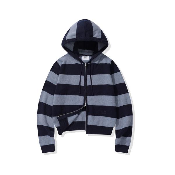 パーカー (Women's) Striped Knit Hooded Zip-up CBFSWKC0...