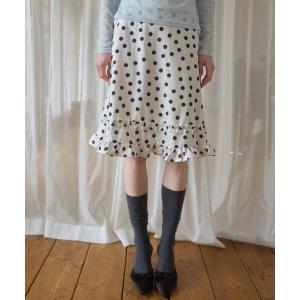 スカート ポルカドットスカート/Polka dot skirt