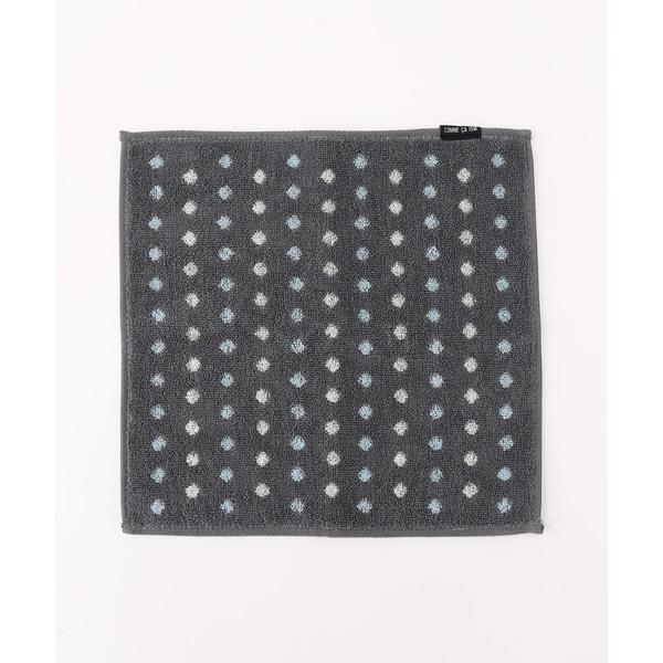 ハンカチ 配色ドット柄 タオルハンカチ メンズ