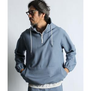 パーカー KNIT-LIKE RUSSELL PULLOVER HOODIE：セットアップ対応 ニットライク ラッセル プルオーバー フーディー